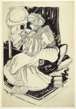 250gsm A3 Art Nouveau Poster ALPHONSE MUCHA Gismonda with Sarah Bernhardt 1896 