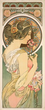 Alphonse Mucha Designs Art Nouveau Posters The Moon The Seasons Tetes Byzantines