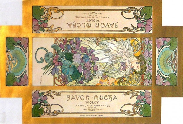 Packaging for 'Savon Mucha Violette'   Packaging Design   Themes