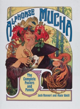 'Alphonse Mucha: The Complete Posters and Panels' Front cover based on Mucha's poster 'Bière de la Meuse'