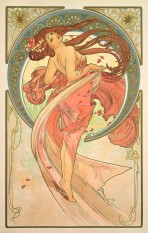 Onthewall Poster Art Nouveau Di Alphonse Mucha – Monaco, Stampa 40x30 Cm, Carta 300g FSC, Edizione Aperta
