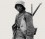 Soldier in the Battle of Verdun Soldier in uniform with metal helmet and two guns over his shoulder