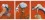 Three Studies for Figures at the Base of a Crucifixion Three panels side by side, each with a deformed beast on a stool