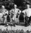 Winston Churchill, Harry S. Truman and Josef Stalin at the Potsdam Conference in Germany Three men sitting in wicker chairs in a garden with two microphones in the foreground