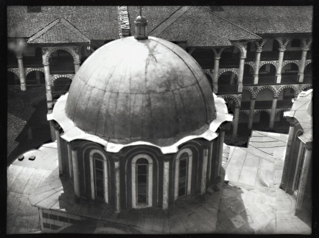 Baroque dome of the main church seen from the outside